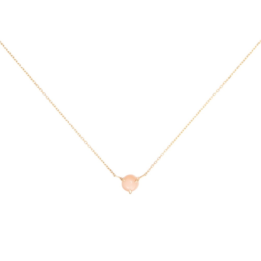 Catbird Peach Moonstone Necklace